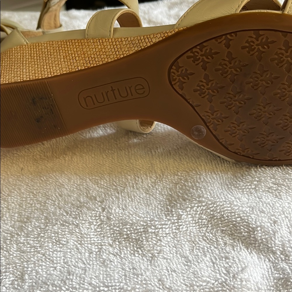 Nurture by Lamaze Cream and Brown Strappy Sandals - Picture 4 of 7